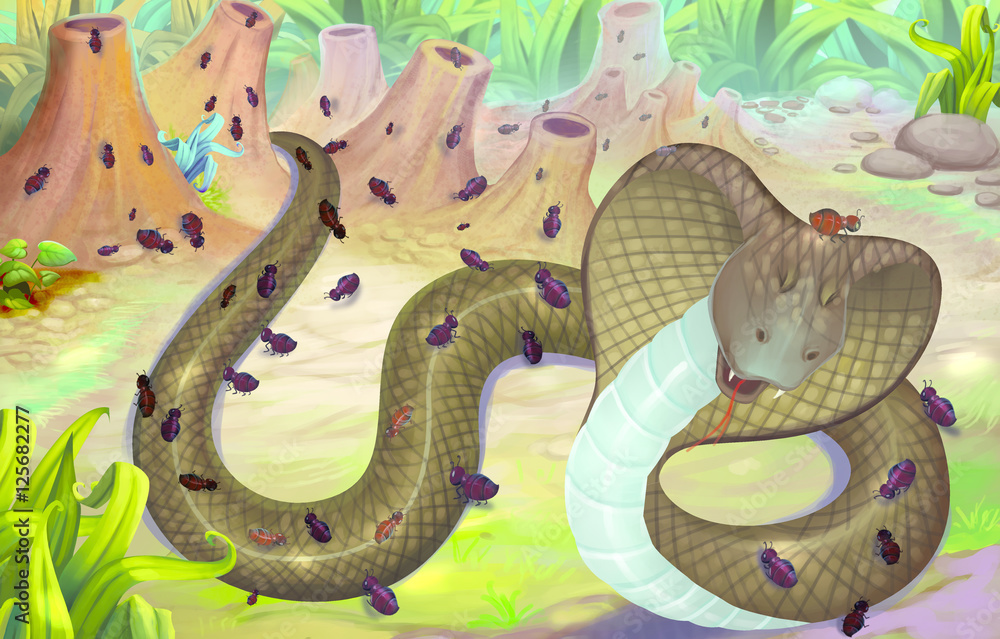 Short Bedtime Stories - The King Cobra And The Ants - Stories Forum